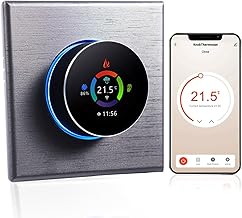 ROWCES Controlador de temperatura do termostato igente WiFi Controle de botão programável semanal/APP móvel/Controle de voz Compatível com/Home, para aquecimento elétrico de piso 16A