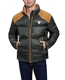 mens Larry Fabric Block Puffer Jacket
