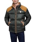mens Larry Fabric Block Puffer Jacket