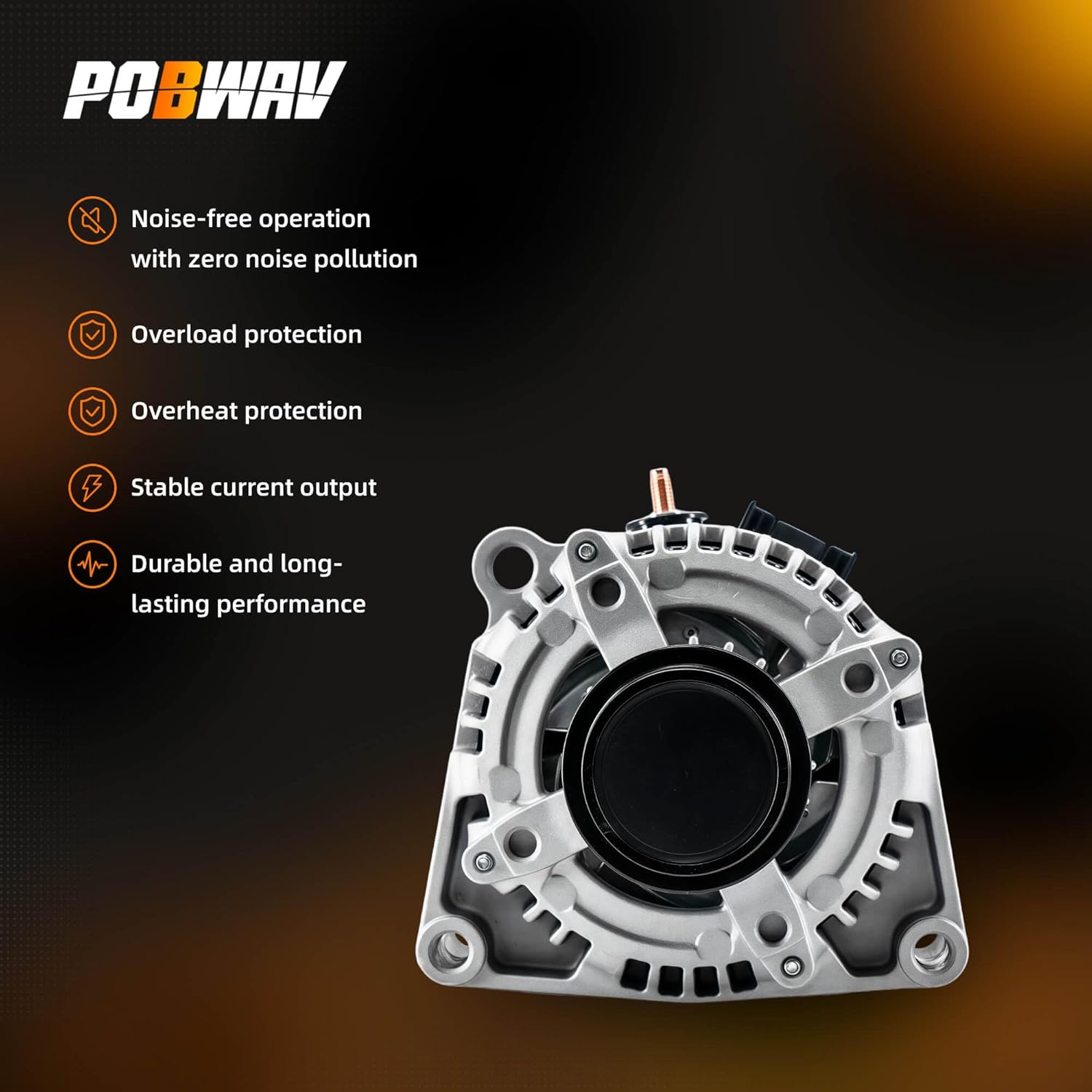 84143543 Alternator 150 AMP Compatible with Chevy Silverado 1500 2500, Express 2500 3500,Tahoe/GMC Sierra 1500 2500 3500, Yukon Replace# 22747894 22747896 23487088 23487089 84143542