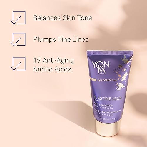Miniatura 7 de Yonka Elastine Jour Crema de día antiarrugas | Crema hidratante facial antienvejecimiento y crema para ojos | Suaviza las líneas finas y arrugas con