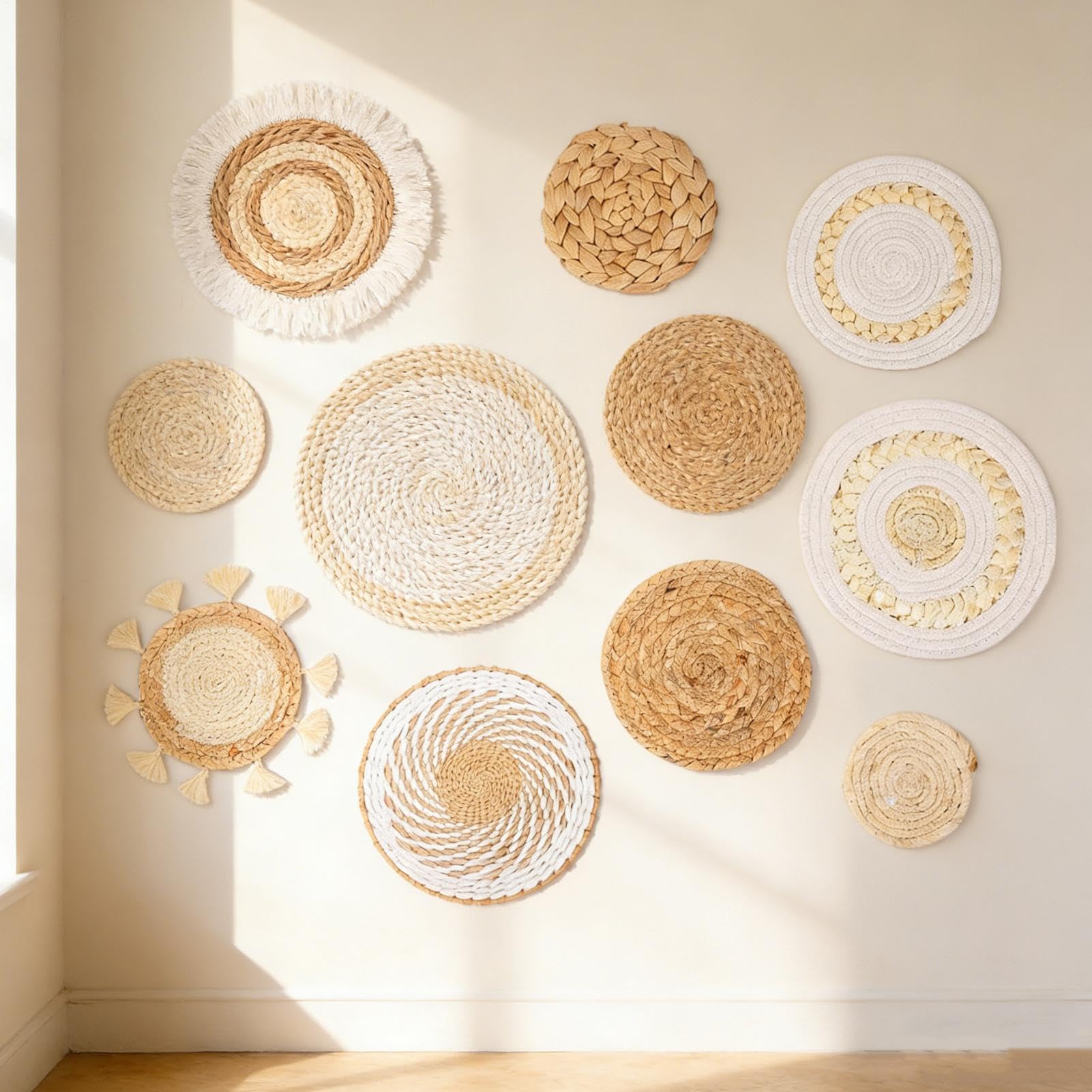 Set de 9 paniers muraux pour habiller un grand mur vide facilement