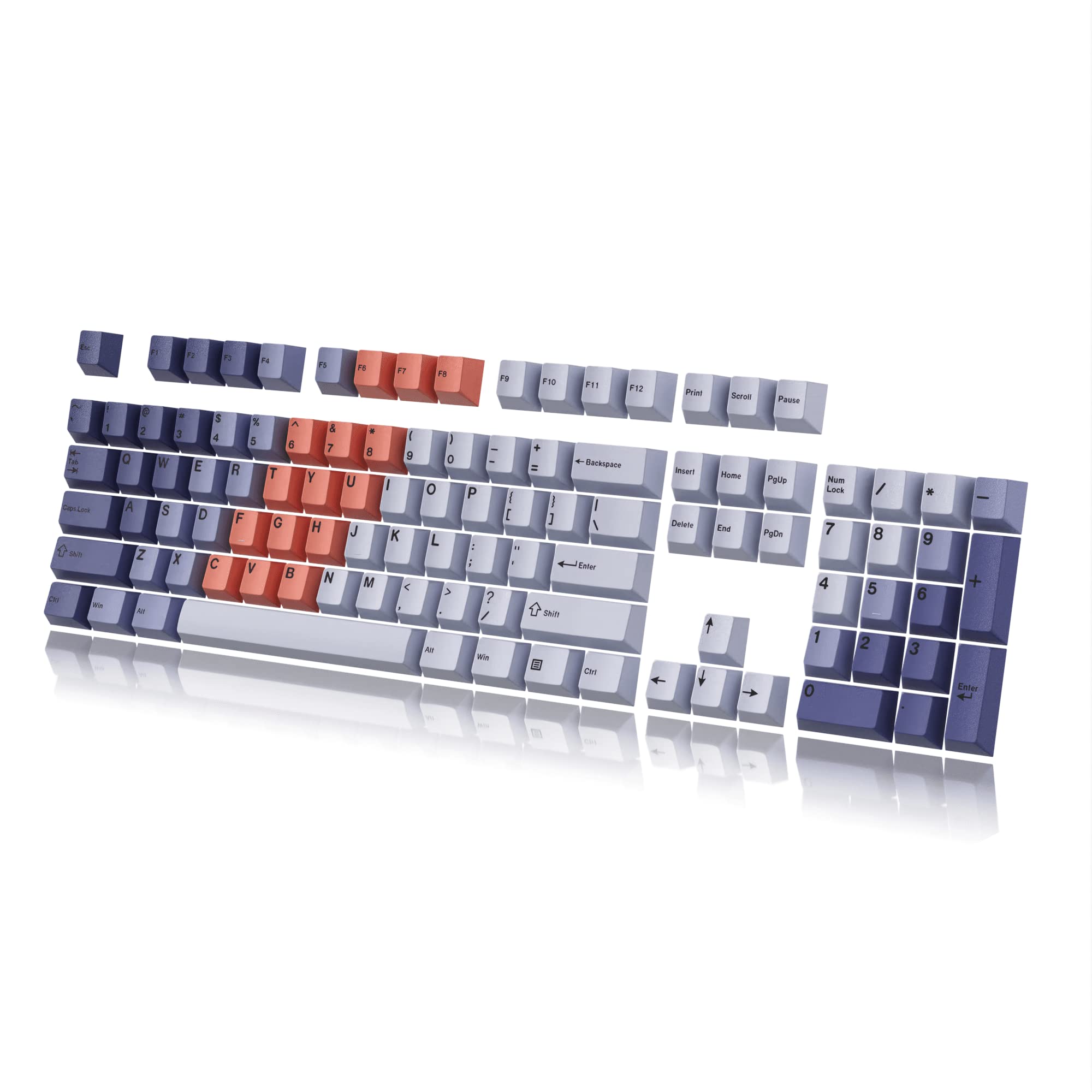 HK GAMING Custom Keycaps | Dye Sublimation PBT Keycap Set for Mechanical Keyboard | 139 Keys | Cherry Profile | ANSI US-Layout | Compatible with Cherry MX, Gateron, Kailh, Outemu | Sunset