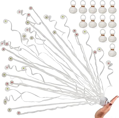 Paquete de 24 Poppers de confeti blanco, sin ensuciar, poppers de fiesta para cumpleaños, boda, fiesta, celebraciones, apertura escolar, graduación,