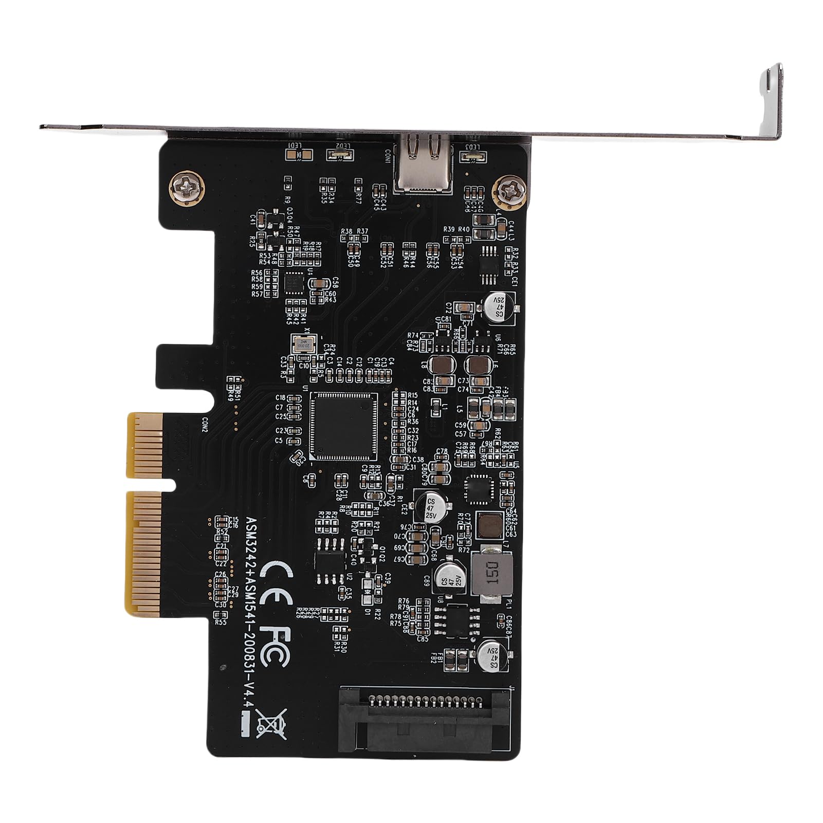 Zunate Scheda di Espansione USB 3.2 da PCI E a Tipo C Trasferimento Dati Ad Alta velocità da 20 Gbps per Workstation da Gioco Design Compatto