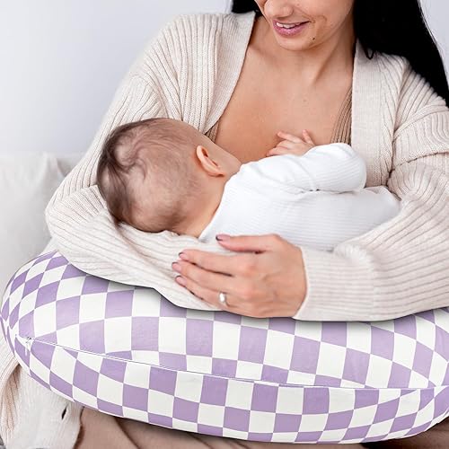 Miniatura 5 de DILIMI Funda de almohada de lactancia, funda elástica extraíble para almohadas de lactancia, funda ultra suave y cómoda para bebés niñas y niños, a