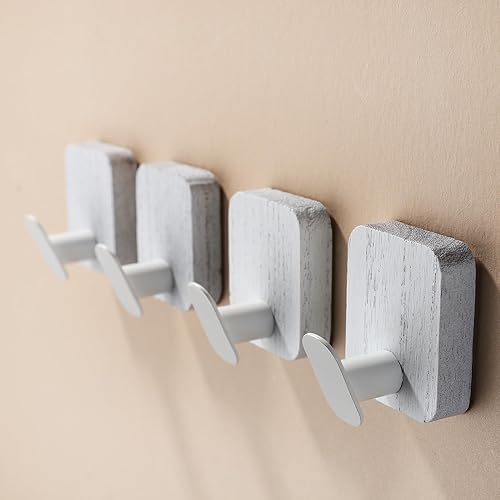 Vista 25 de DELITON - Ganchos adhesivos para colgar ropa, toallas, sombreros en el baño o la cocina, acero inoxidable SUS 304, plata Plateado