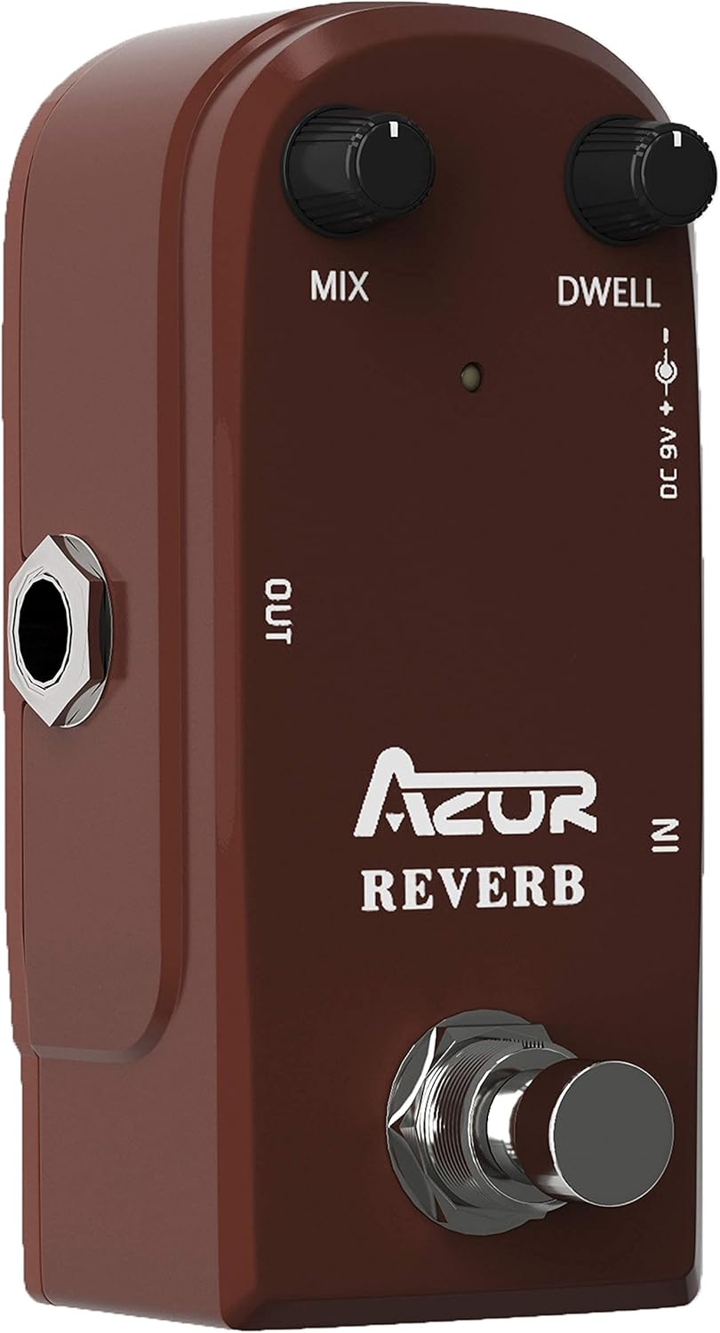 AZOR Reverb Pedal with Delay Guitar Effect Pedal.Reverb Delay Effect Pedal Spring Reverb Vintage Delay