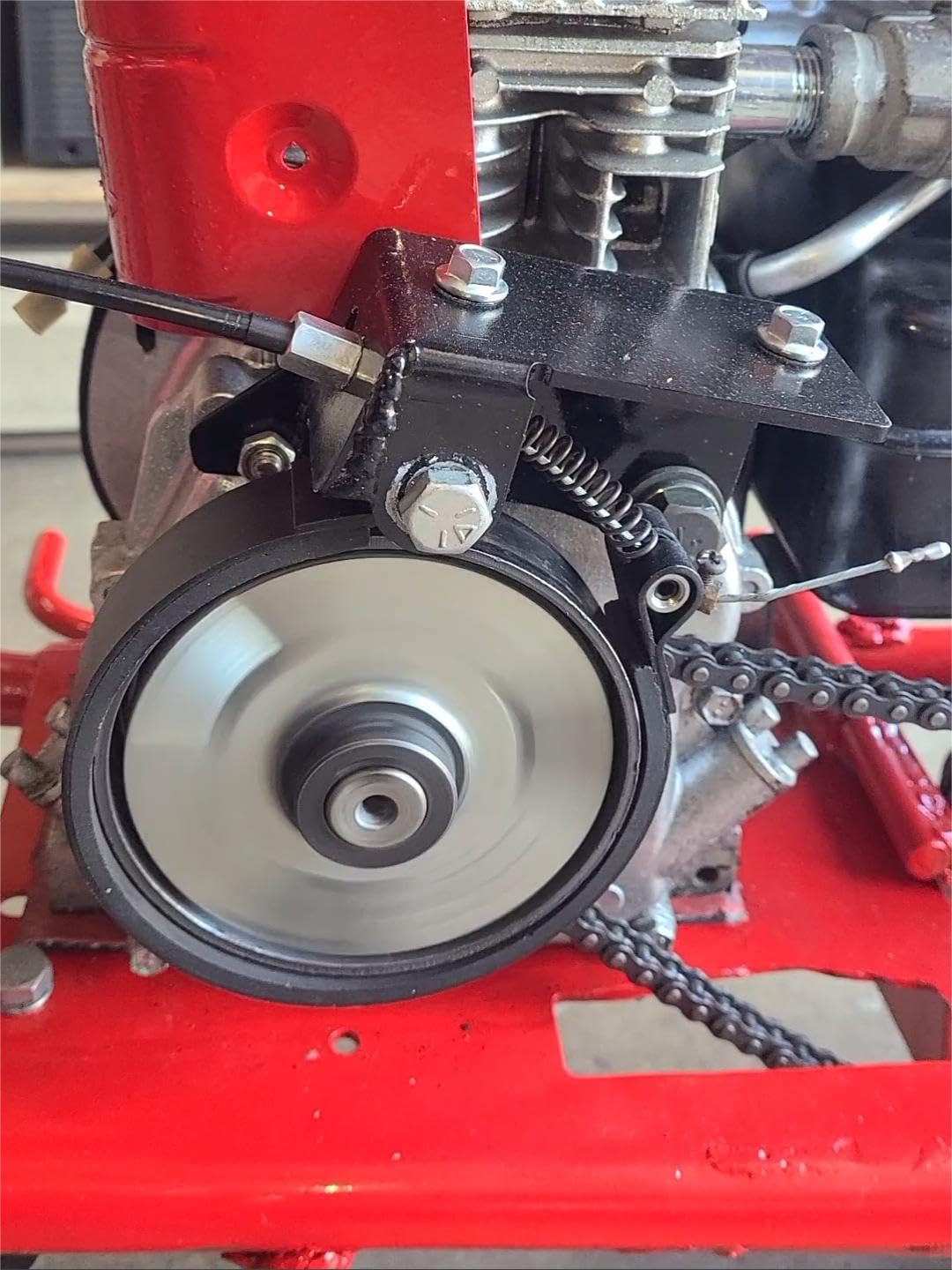 Kit de freno de banda de embrague centrífuga de 4 pulgadas para Predator Clinton Tecumseh Minibike y Go Kart para motores GX160, GX200, GX390
