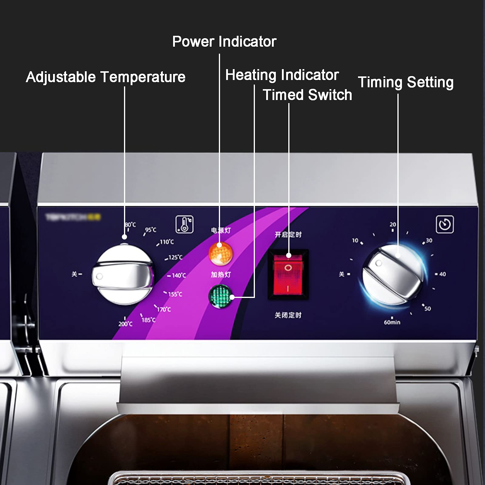 ディープフライヤー Amazon.co.jp: 電気ディープフライヤー3000Wカウンタートップ