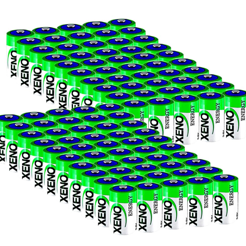 LCCJYHJFFHH «100 Pack» 19000mAh 3.6V XL-205F D Std Lithium Thionyl Chloride Battery for Xeno Energy Lithium Battery XL-205F Battery