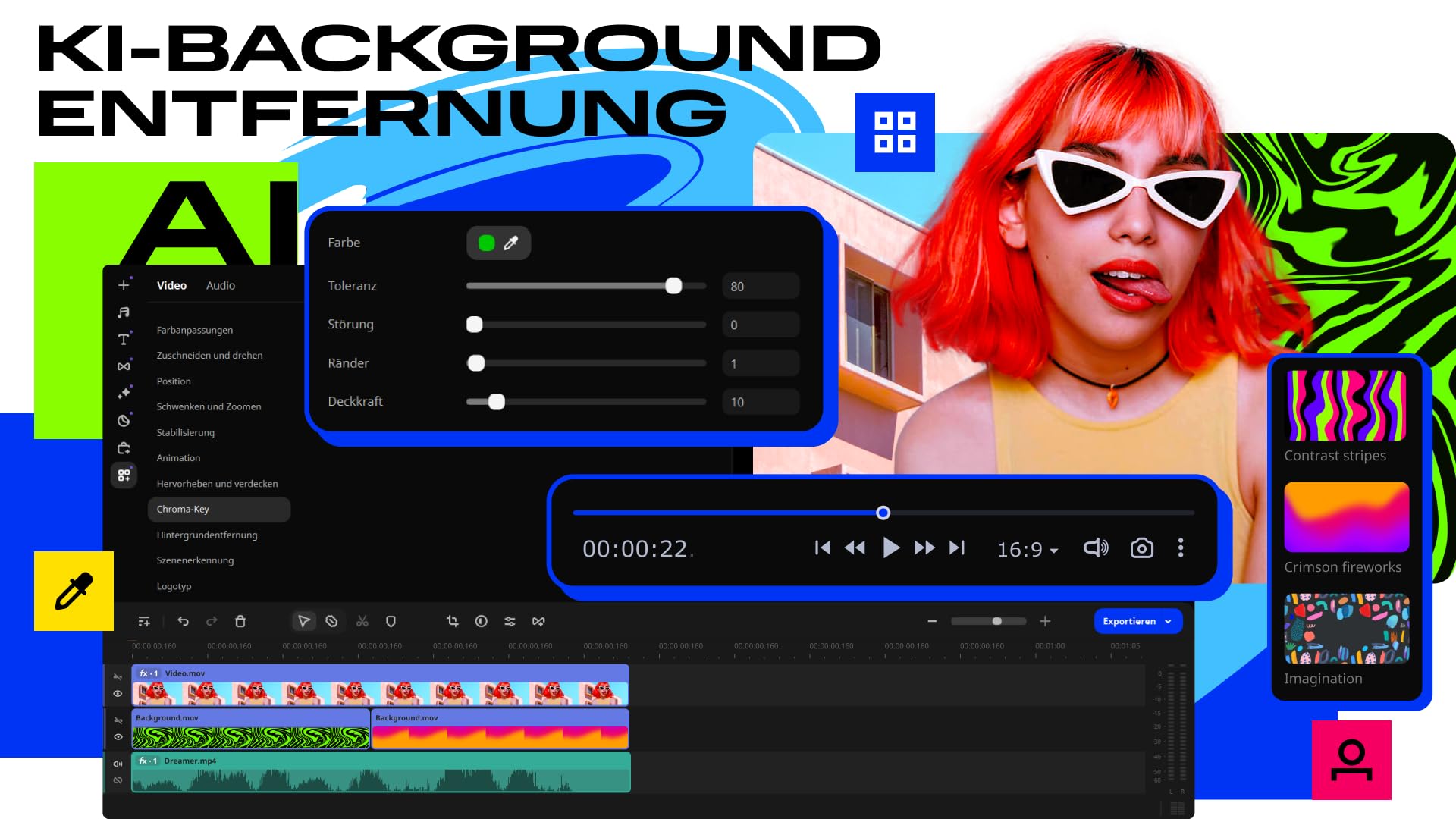 Movavi Video Editor - 1-Jahres-Lizenz | Persönlich | 1 Gerät | PC | PC Aktivierungscode per Email