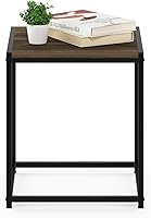 Vista 5 de FURINNO Camnus Modern Living - Mesa auxiliar de nogal Columbia, 15.75 x 15.75 x 17.83 pulgadas