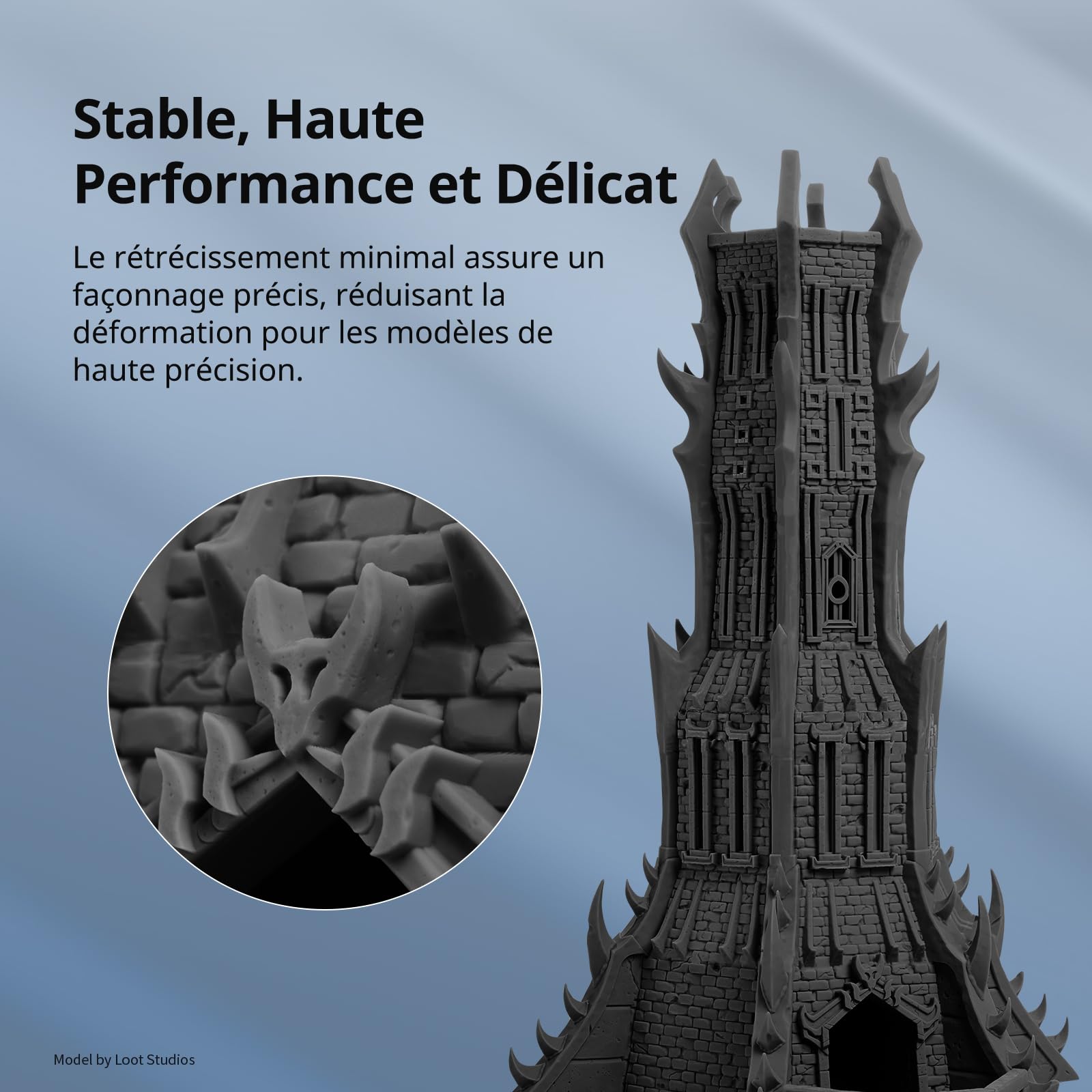 ANYCUBIC Résine à Base de Plantes 2.0, Résine pour Imprimante 3D LCD, Amélioration de la Résilience et Précision, Performance Stable et Faible Odeur, Noir
