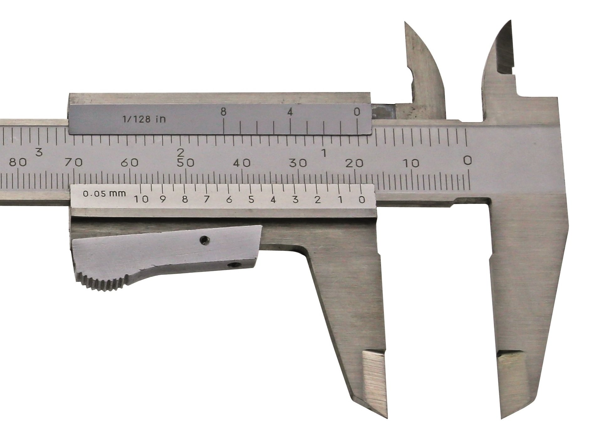 CNC QUALITÄT Messschieber 150 mm DIN 862 - für Linkshänder - Momentfeststellung