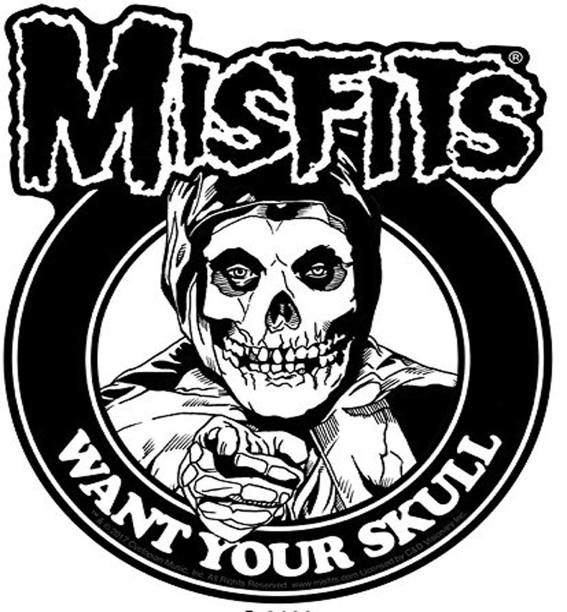 C&D Visionary(Misfits Want Your Skull) - C & D Visionary Misfits Want Your Skull Sticker