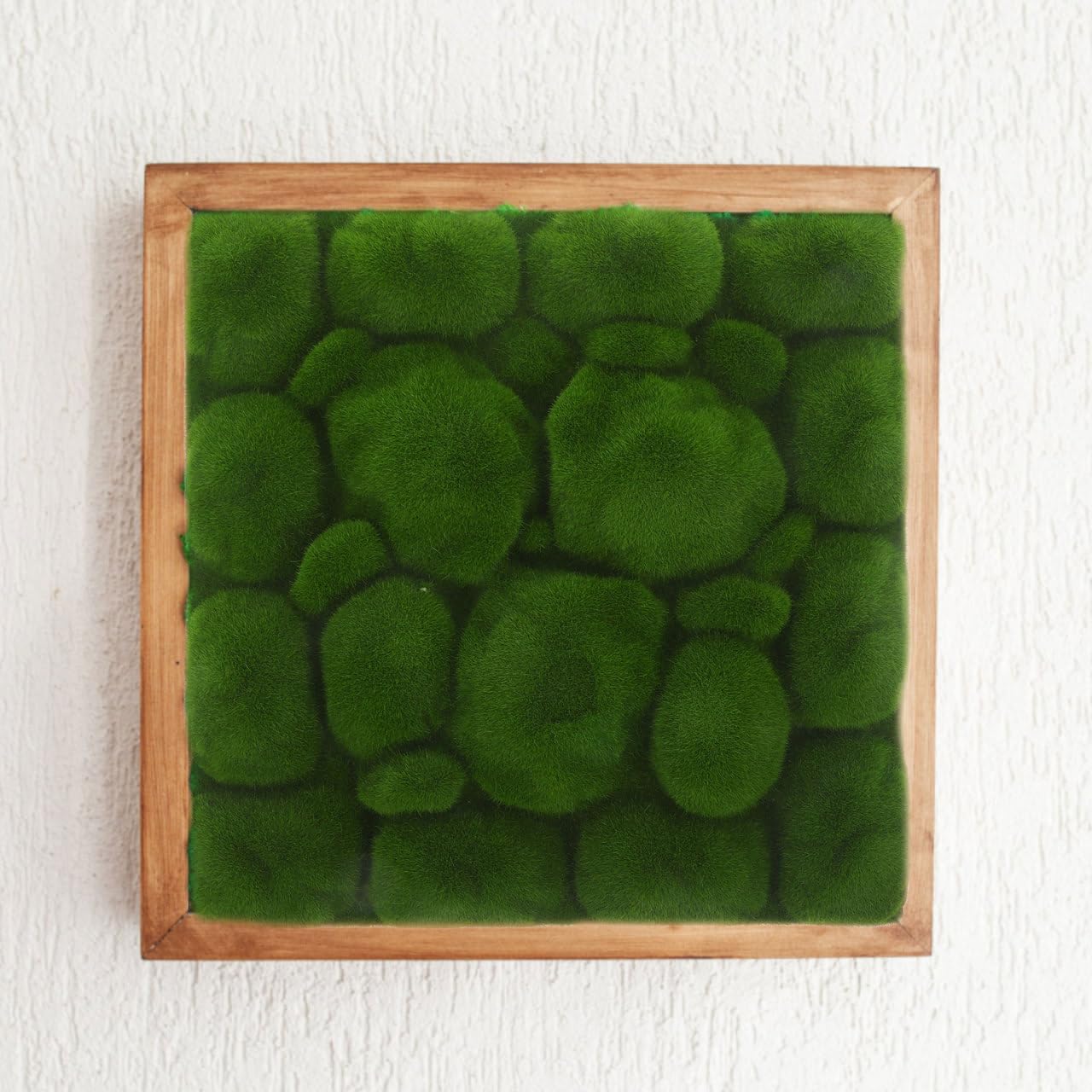 KüNstliches Moos Zum Dekorieren 2 StüCk Beflocktes Pseudomoos 12X12 Zoll NatüRliche Optik FüR Wanddeko Hochzeit DIY Zimmer Aesthetic GrüN Epe Schaum Seidenbaumwolle