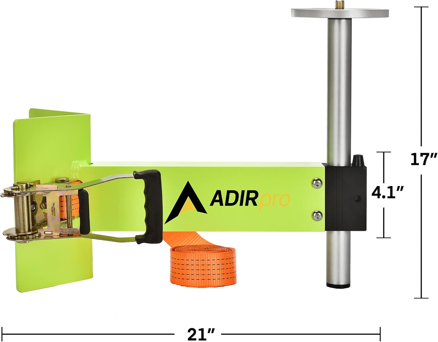 Adir Column Clamp Mount Theodolite Laser Total Station - Heavy Duty Structural Aluminum with Stainless Steel Hardware Clamp - Support Heavy Instruments with 5/8-11" Threads, Up To 2,200Lbs Load
