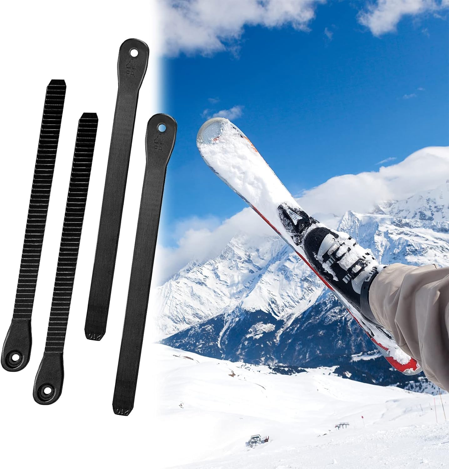 Accesorios Snowboard 6 Piezas Fijación Ski Binding Straps Correas Repuesto Tobillo