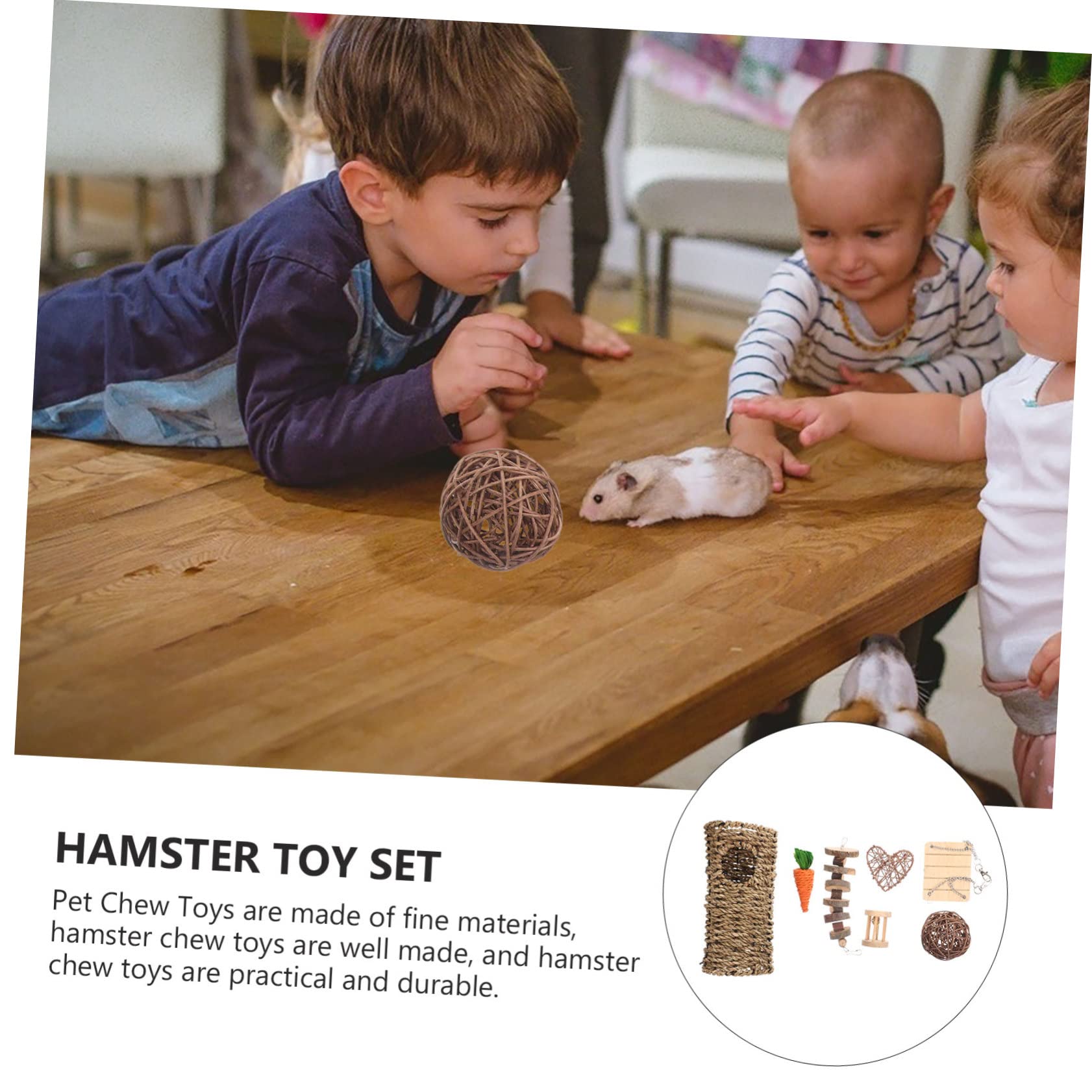 Abaodam Kaninchen Beißspielzeug Aus Kauspielzeug Für Haustiere Beißspielzeug Für Tiere Geeignet Für Meerschweinchen Hamster Und Kleine Haustiere