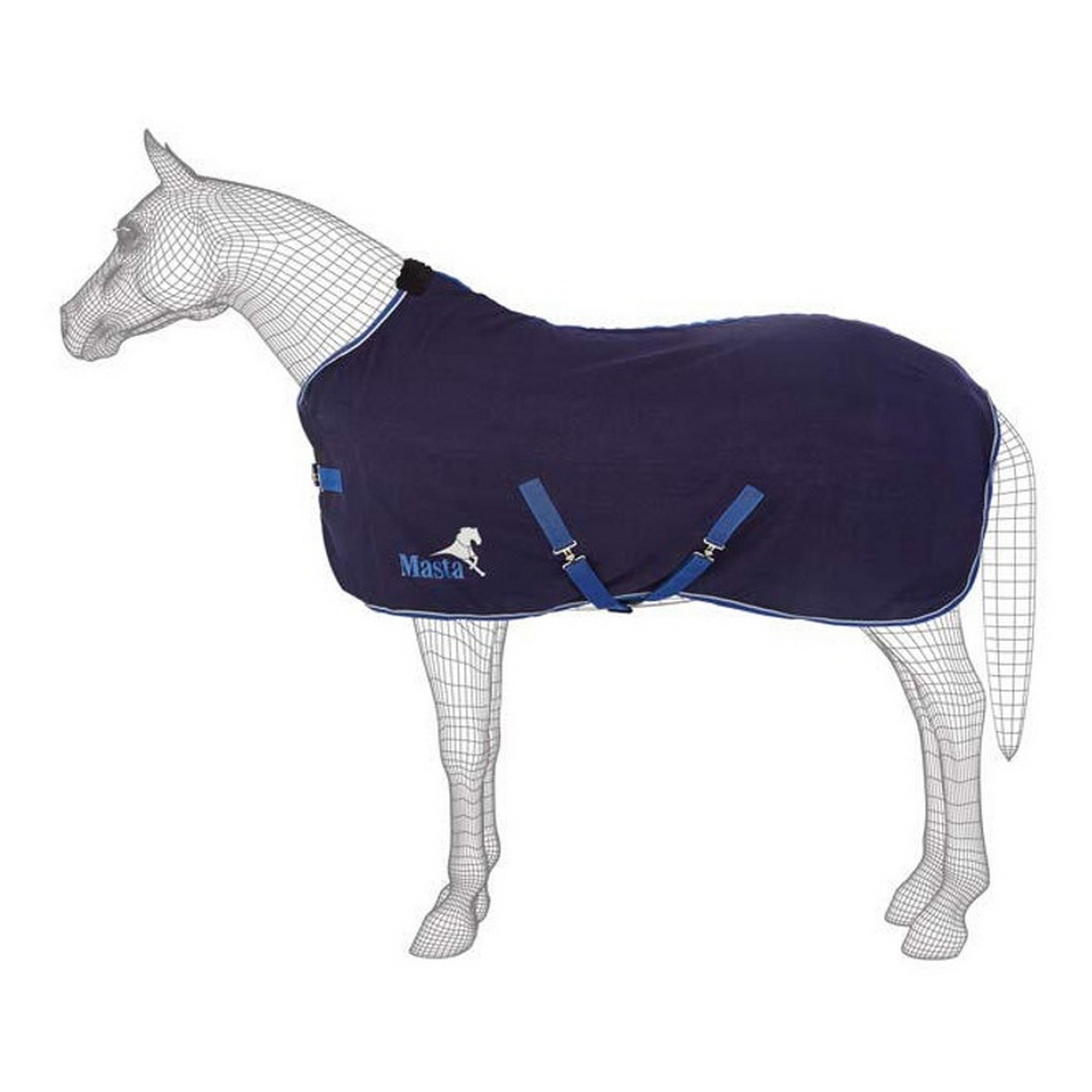 Masta Avante Cotton Summer Sheet (6 ft) (Dark Navy)