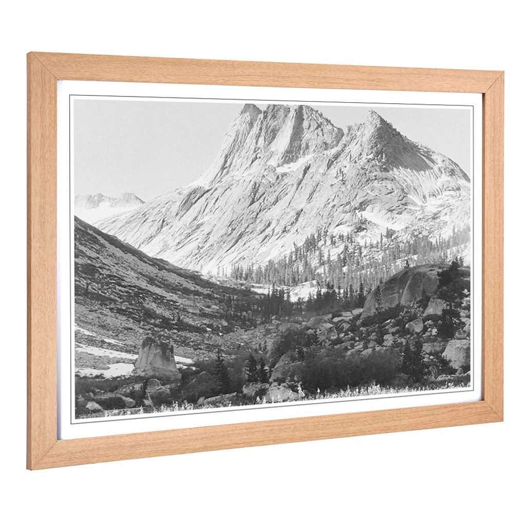 Big Box Art Framed Print of Ansel Adams Boaring Kings River Canyon Design | Wall Art Picture| Home Decor for Kitchen, Living Room, Bedroom, Hallway, Oak, A2 / 24.5x18 Inch / 62x45cm