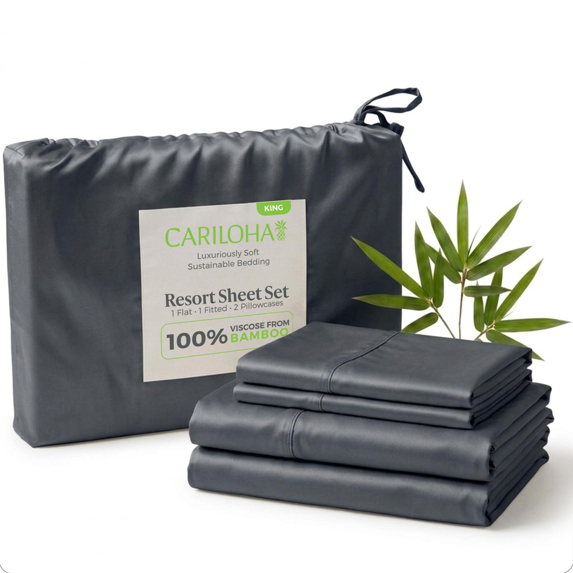 Cariloha Resort 4-Piece Sateen Sheet Set