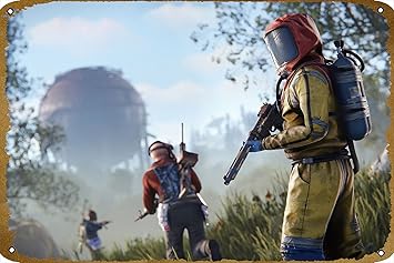 Amazon.com: Rust Gameplay Poster Video Game Metal Tin Sign Gaming Cool ...