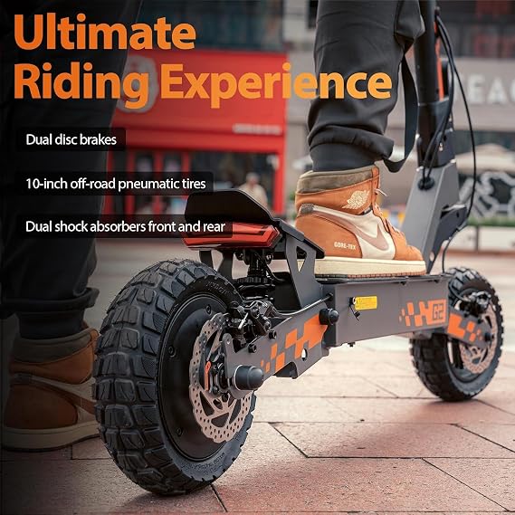 Kukirin G2 Electric Scooter,Electric Scooters Adult with Cuise Control, 55-60KM Range, 10Inch Tires, 3 Speed Mode, Double Braking System Fast E Scooter for Adults and Teens