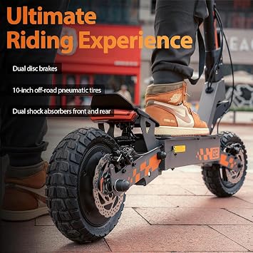 Kukirin G2 Electric Scooter,Electric Scooters Adult with Cuise Control, 55-60KM Range, 10Inch Tires, 3 Speed Mode, Double Braking System Fast E Scooter for Adults and Teens