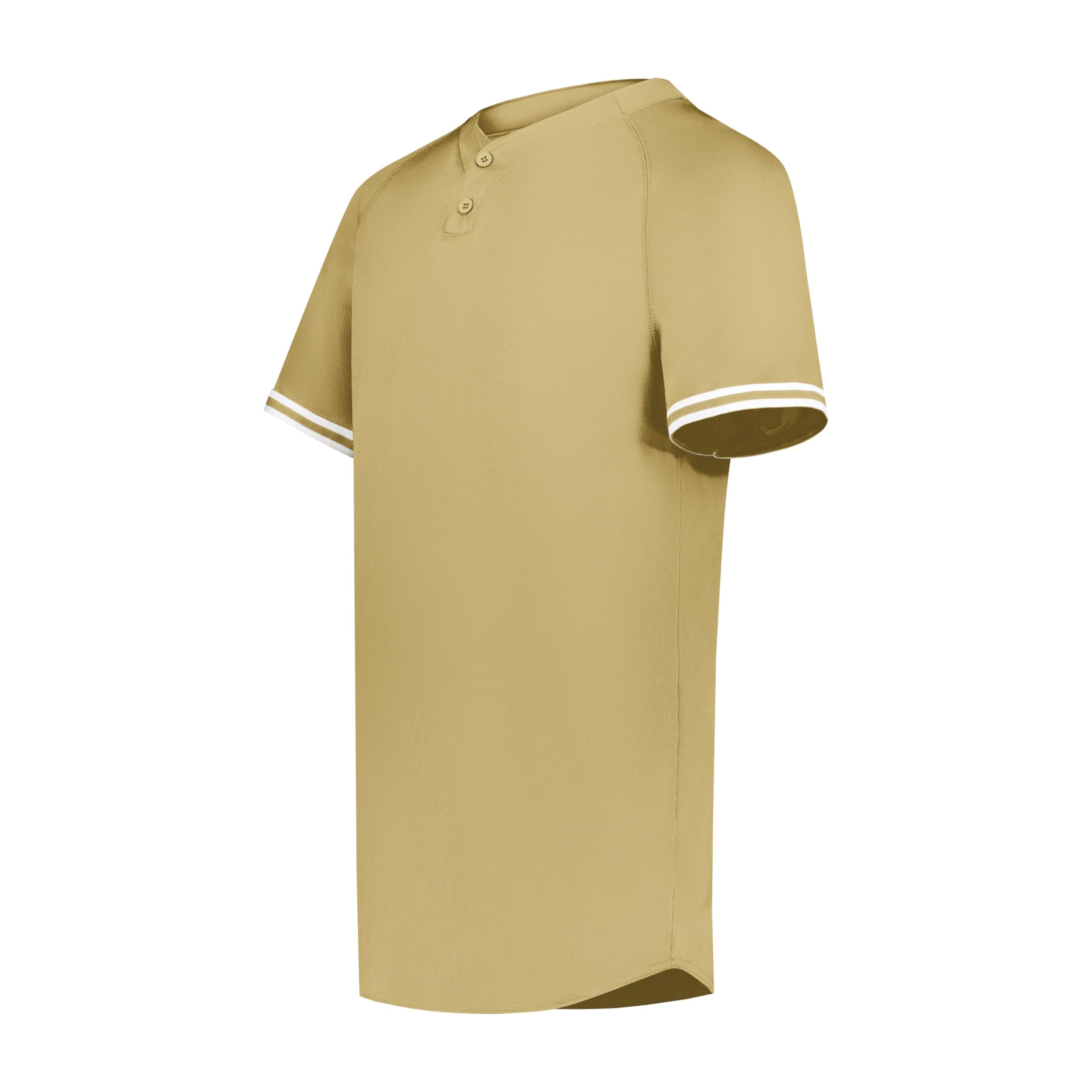 Augusta Sportswear Boys Cutter+ Henley Jersey, Vegas Gold/White, Small