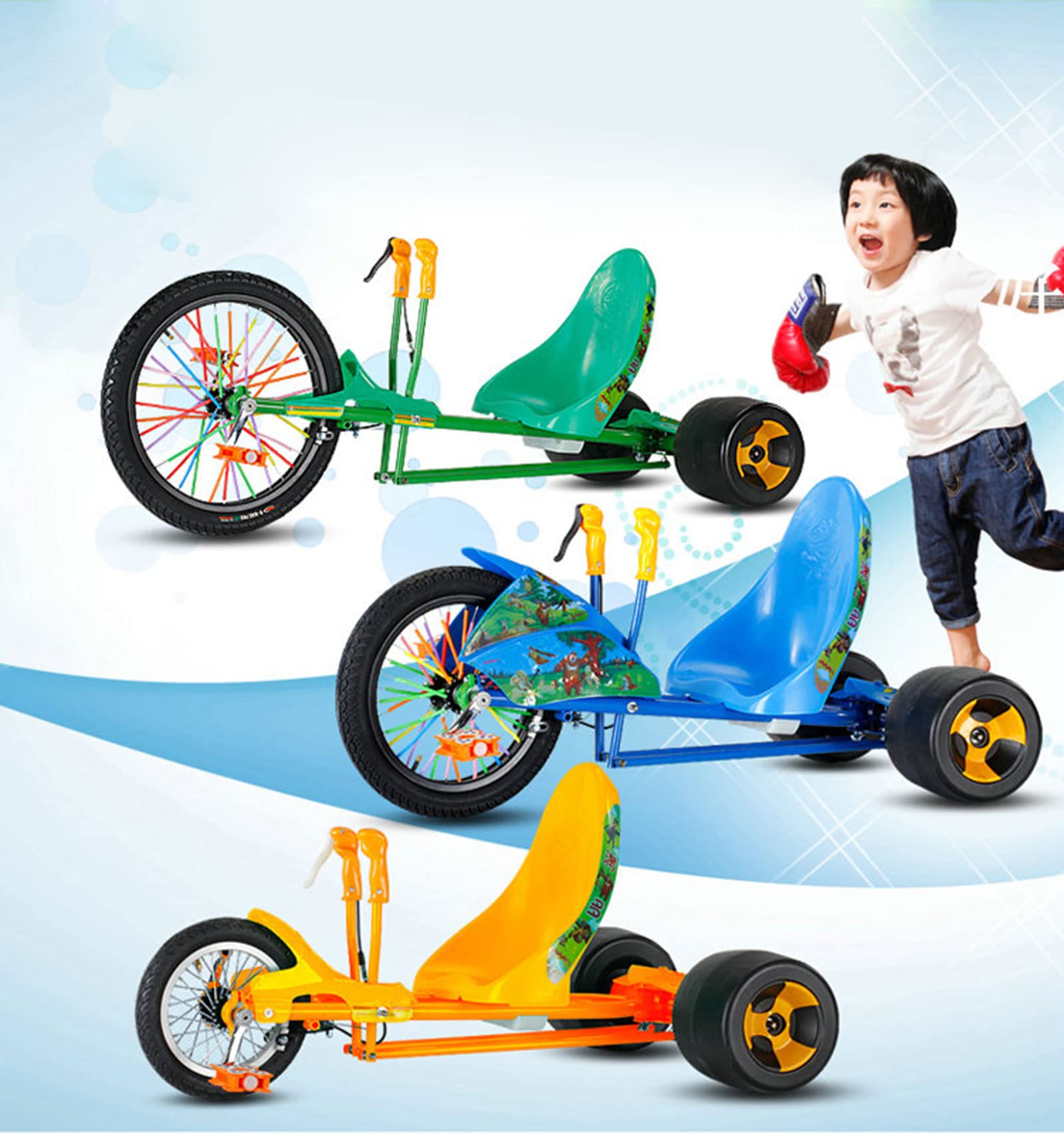 Amazon.co.jp: ゴーカート 三輪自転車おもちゃ ドリフト乗用 足こぎ