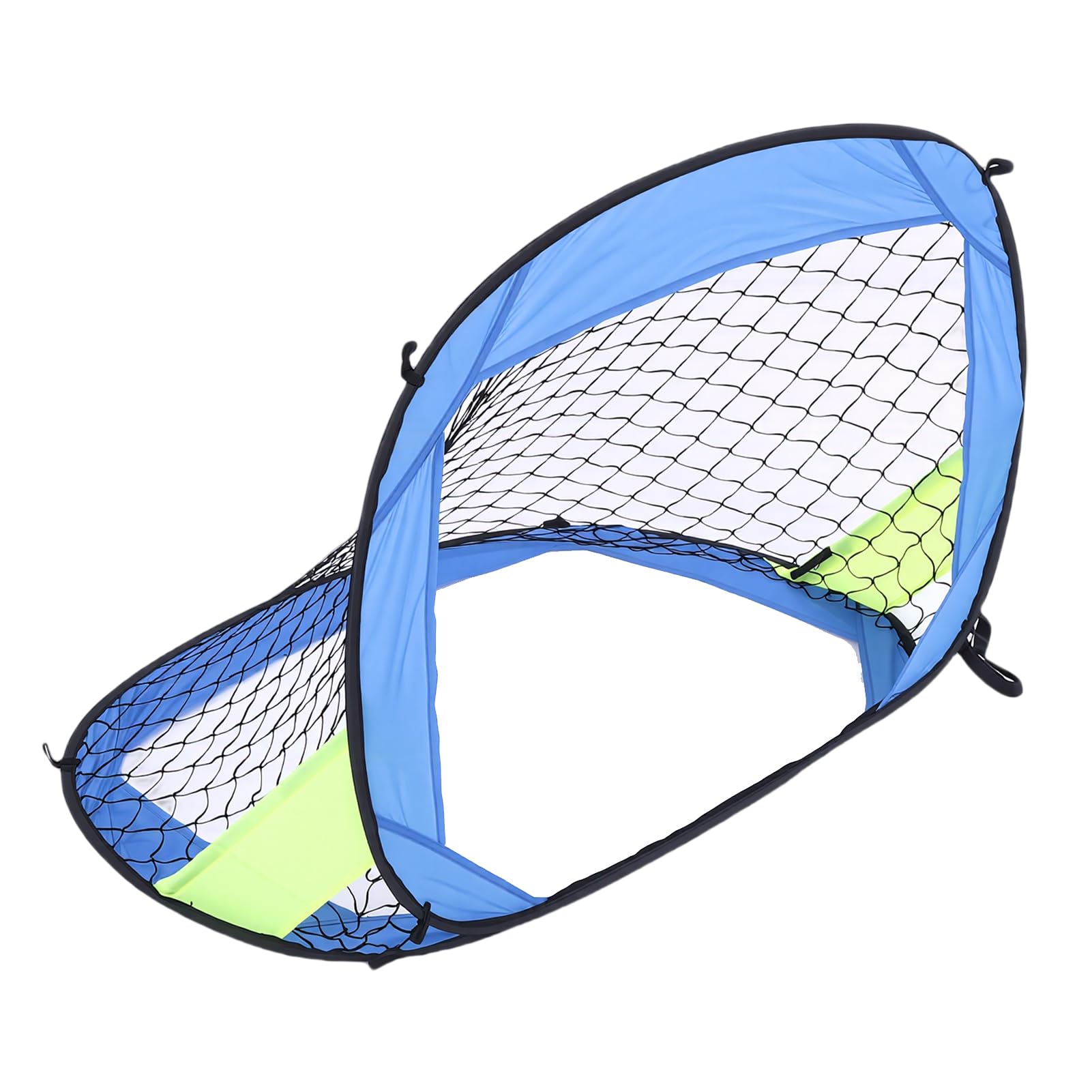 Soccer Net, Oxford Cloth Polyester Foldable Training Goal with Stainless Steel Ground Pegs, for Kids Outdoor Play