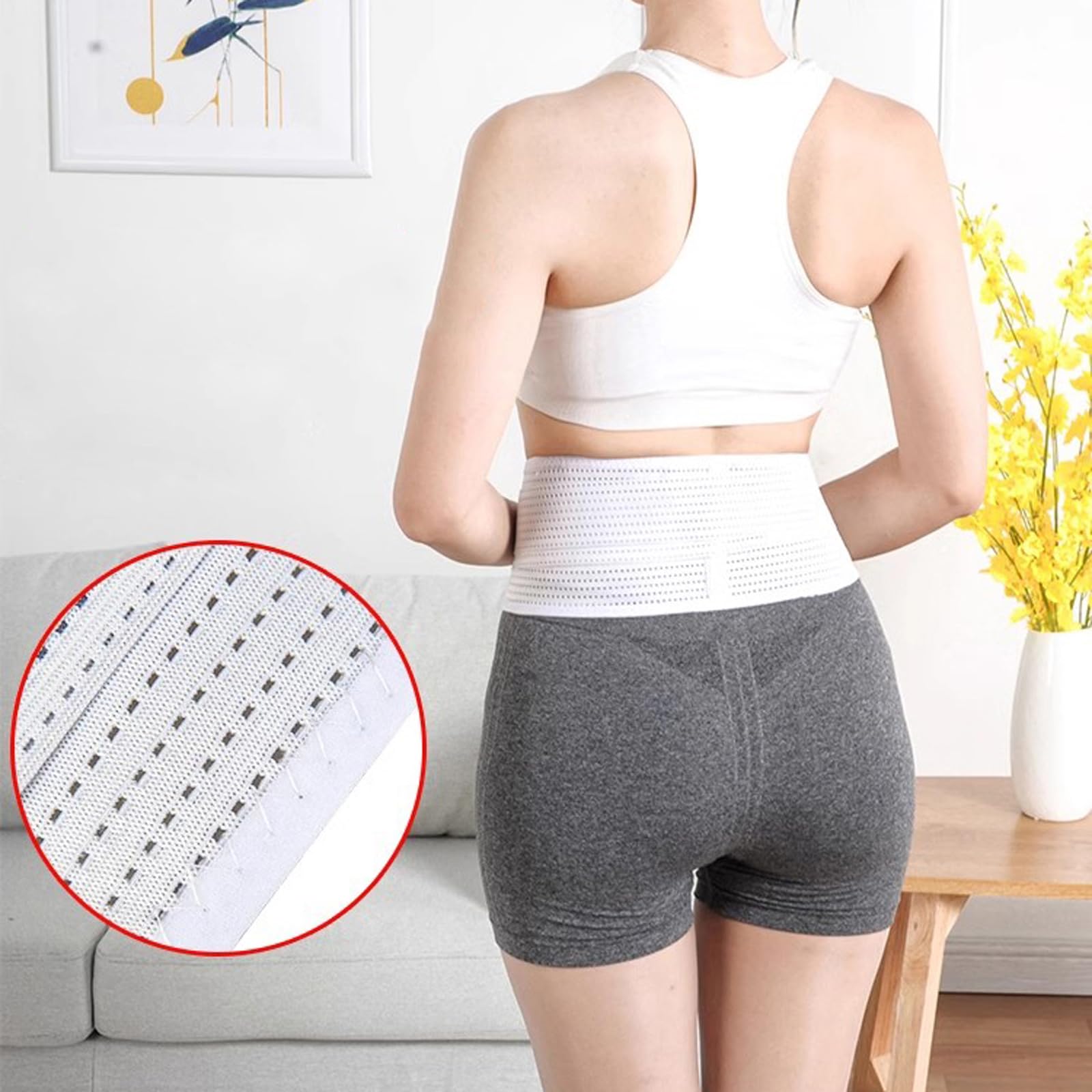Cinturón de Soporte para ostomía, cinturón para Hernia de ostomía, Faja para Bolsa de ostomía Fija y prevención de Hernia paraestomal, 7 cm, XL