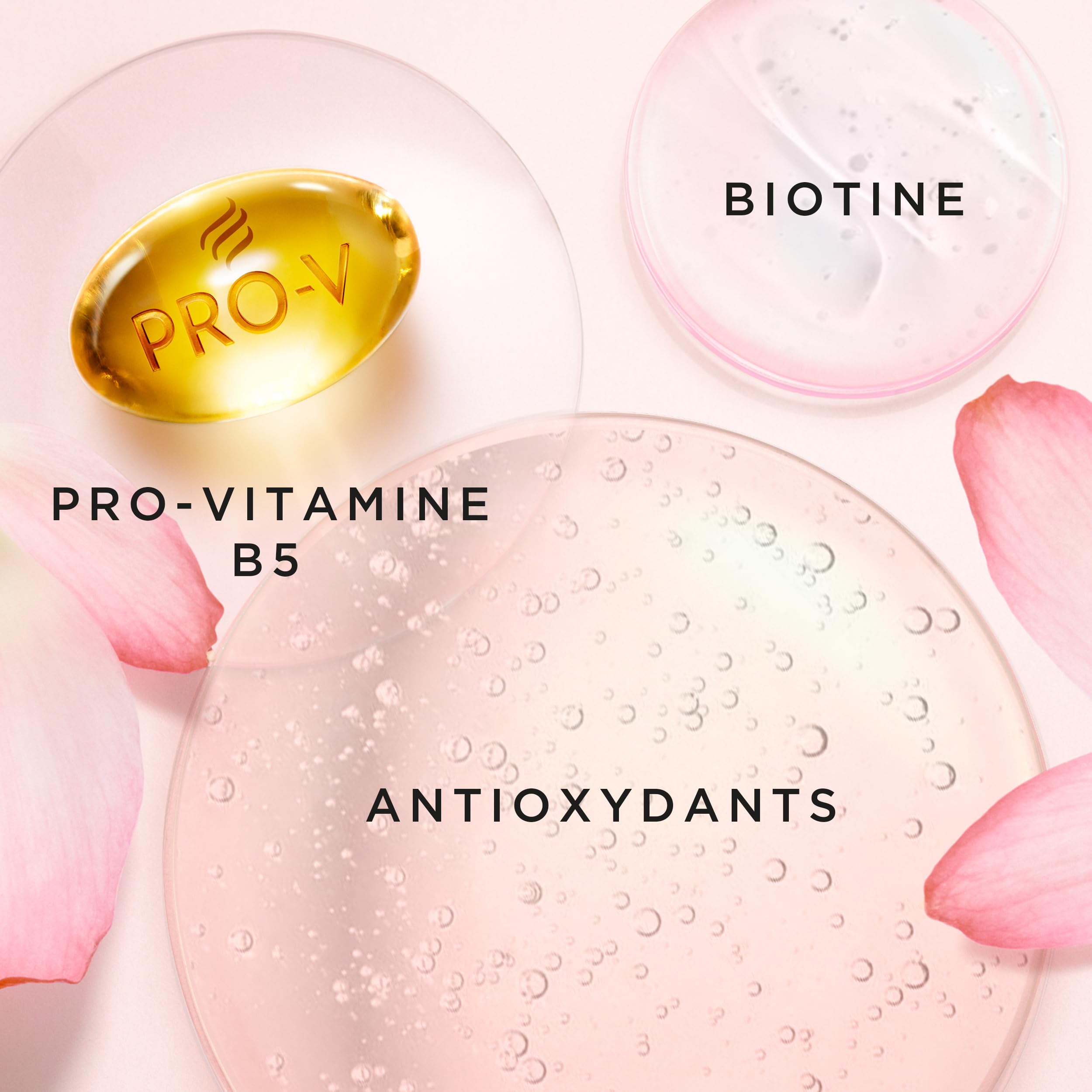 Pantene Après-shampoing Épaississant Biotine Et Eau De Rose, Lift & Volume, XL Avec Pompe, 1000 ml