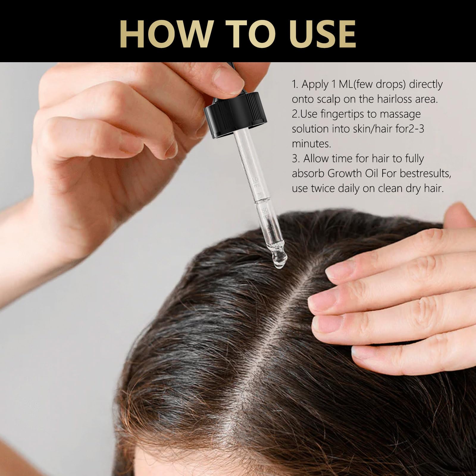 Minoxidil Hair Serum, Suitable for Both Men and Women, 5% Minoxidil Hair Growth, Resulting In Thicker, Stronger Hair. — view 7