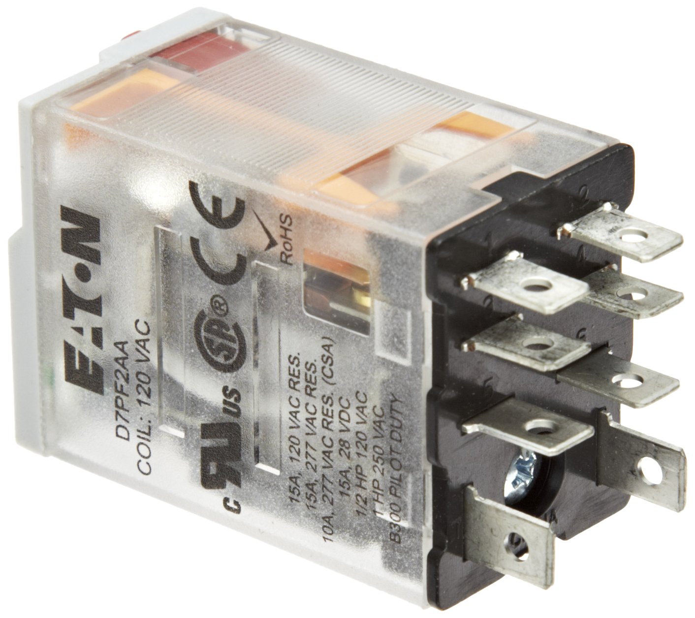 MY4IN DC24 (S), Power Relay 24VDC 636Ohm 5A 4PDT(28x21.5x36) mm Socket