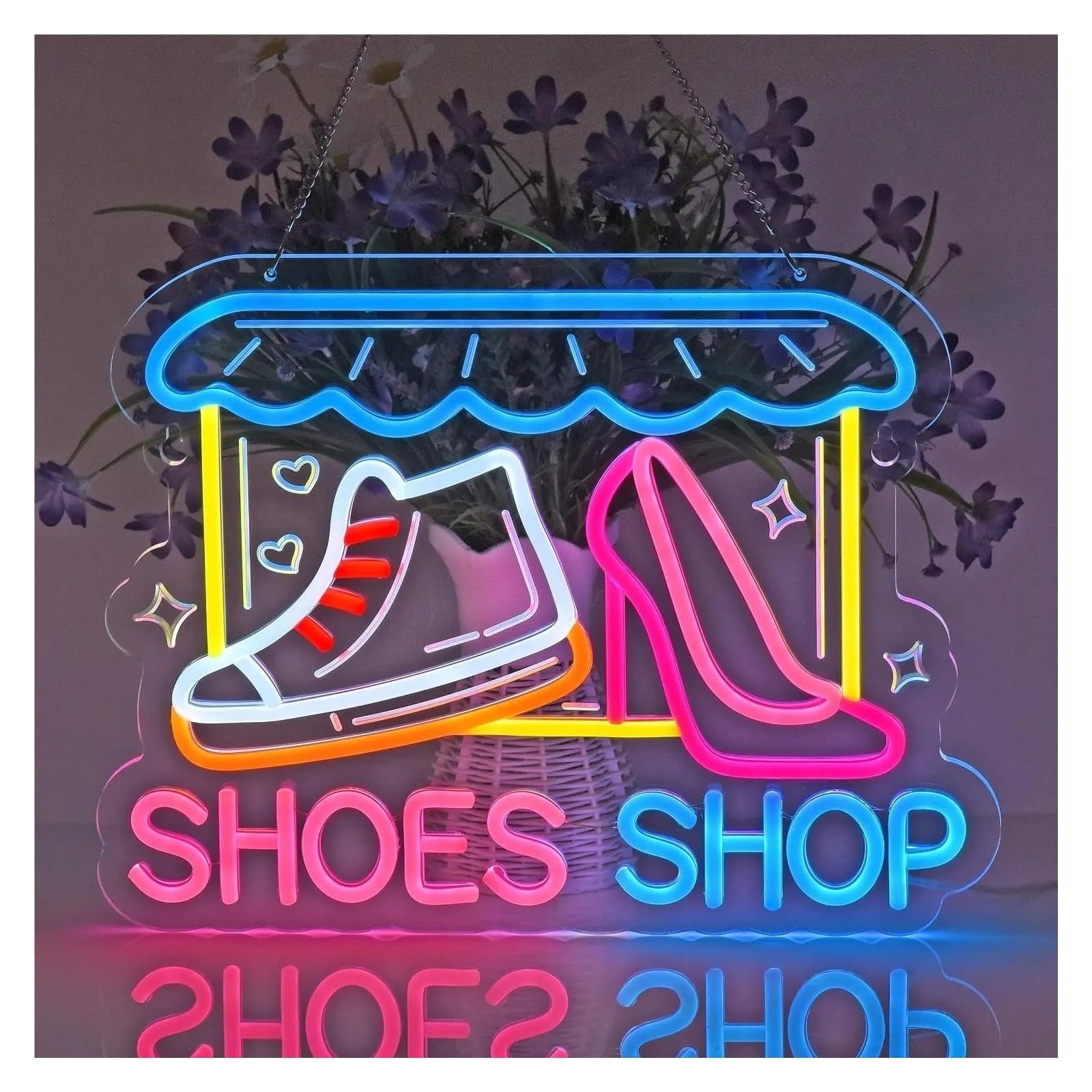 Insegna al Neon Negozio Di Scarpe Insegna Al Neon