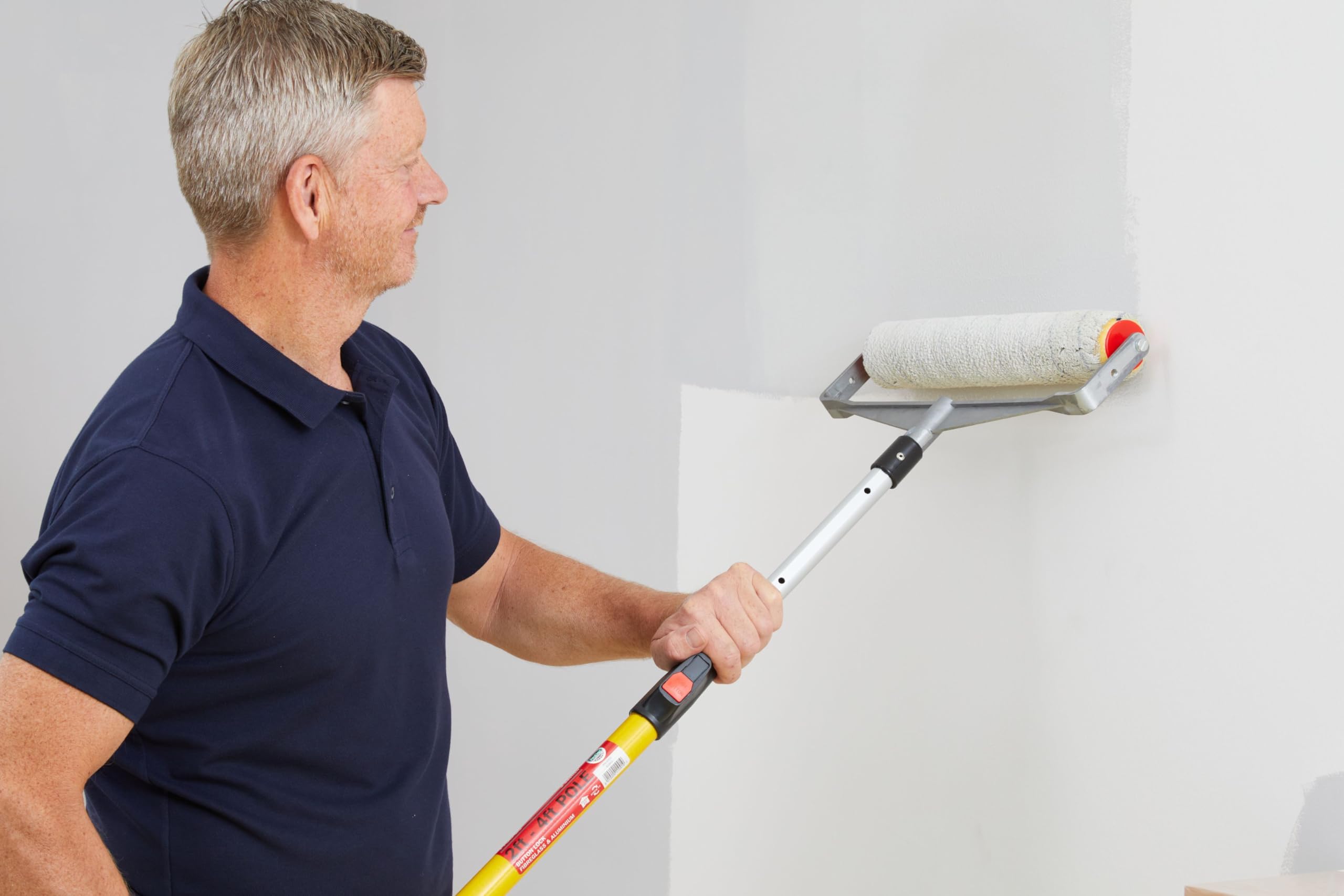 ProDec Rullo per pittura professionale a doppio braccio a pelo medio per la verniciatura a copertura rapida con pitture ad emulsione e per muratura su pareti e soffitti interni ed esterni