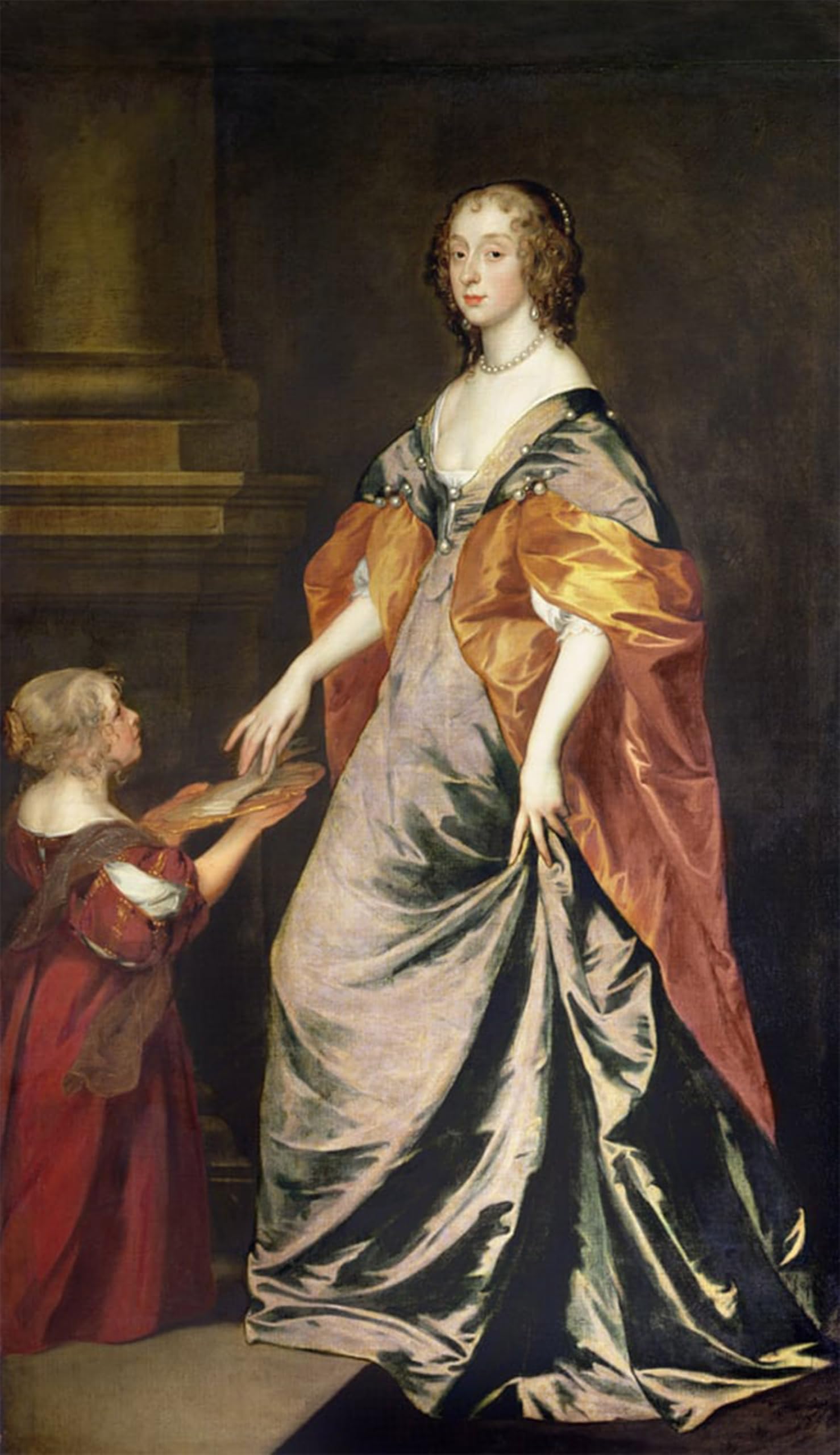 ARTXLXXBN Famous Print Painting Colorful Art Print Lady Mary Villiers by Van Dyck Canvas Art Decorations for Home Decor 60x90cm