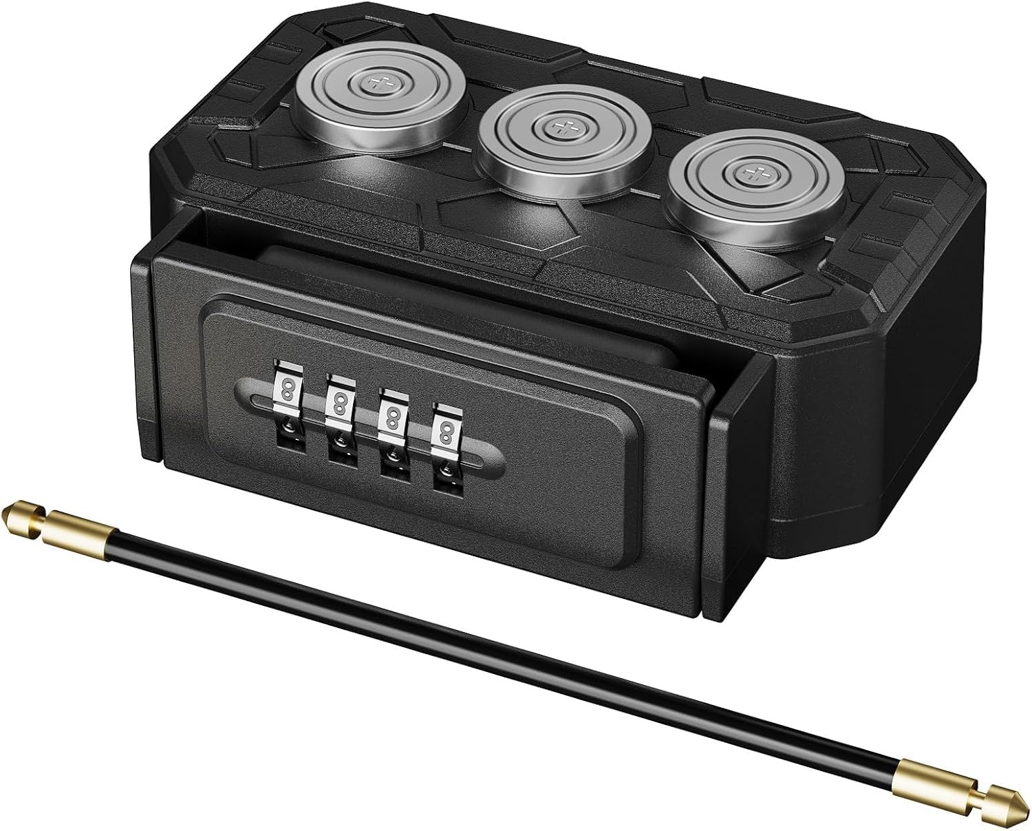 Magnetische Opbergdoos, 2 Sterke Magneten Magnetische Sleutelhouder 13x8,5x4,5cm voor Onder Voertuig