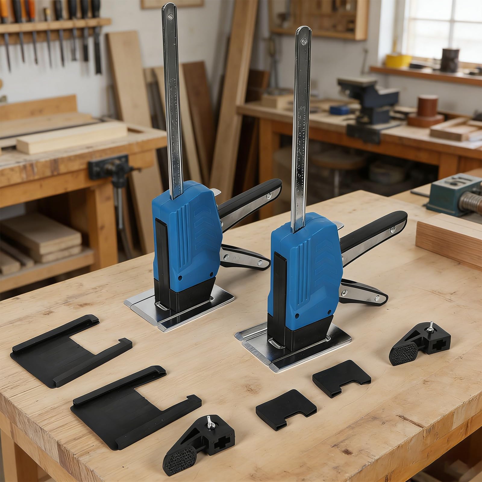 2 Stück Arbeitssparender Heber, 39,1 cm Ganzstahl Arm Hebewerkzeug, Einhand-Montagewerkzeug,200kg Kapazität, Arm Handwerkzeugheber mit Langsam und Schnell Hebefunktion