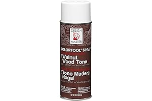 Glossy Stain Aerosol Spray 12oz Walnut Wood Tone Spray Stain for Wood