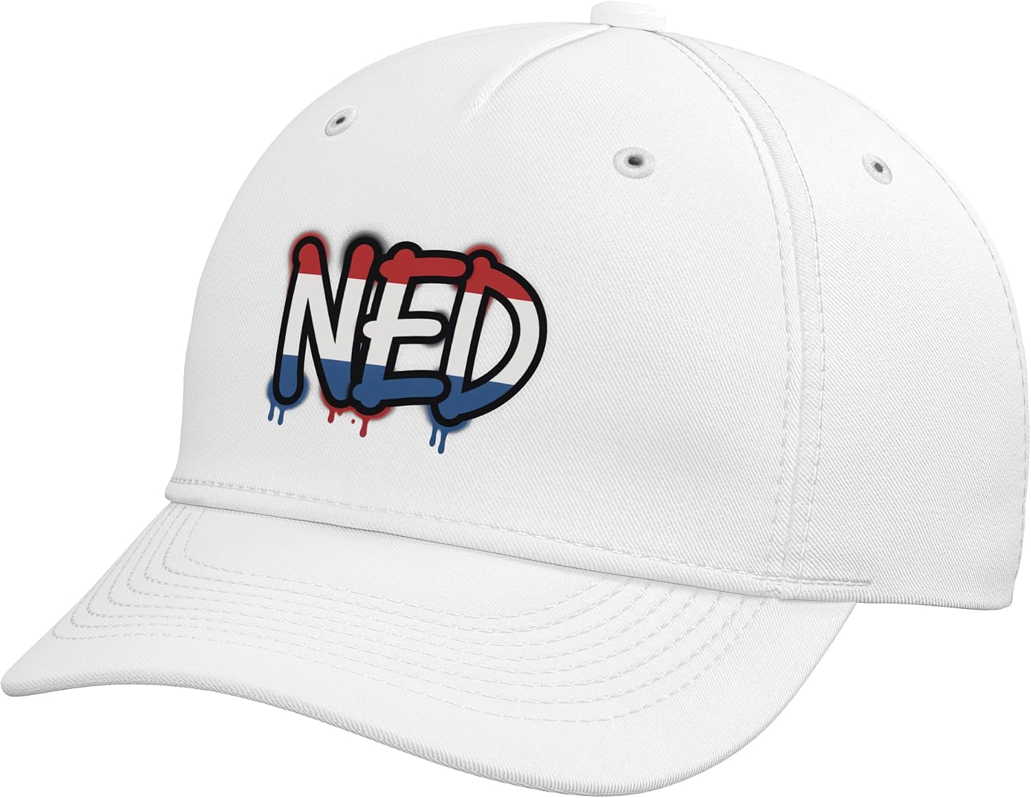 Netherlands Flag Nederland Dutch Pride Street Art Adjustable Baseball Hat