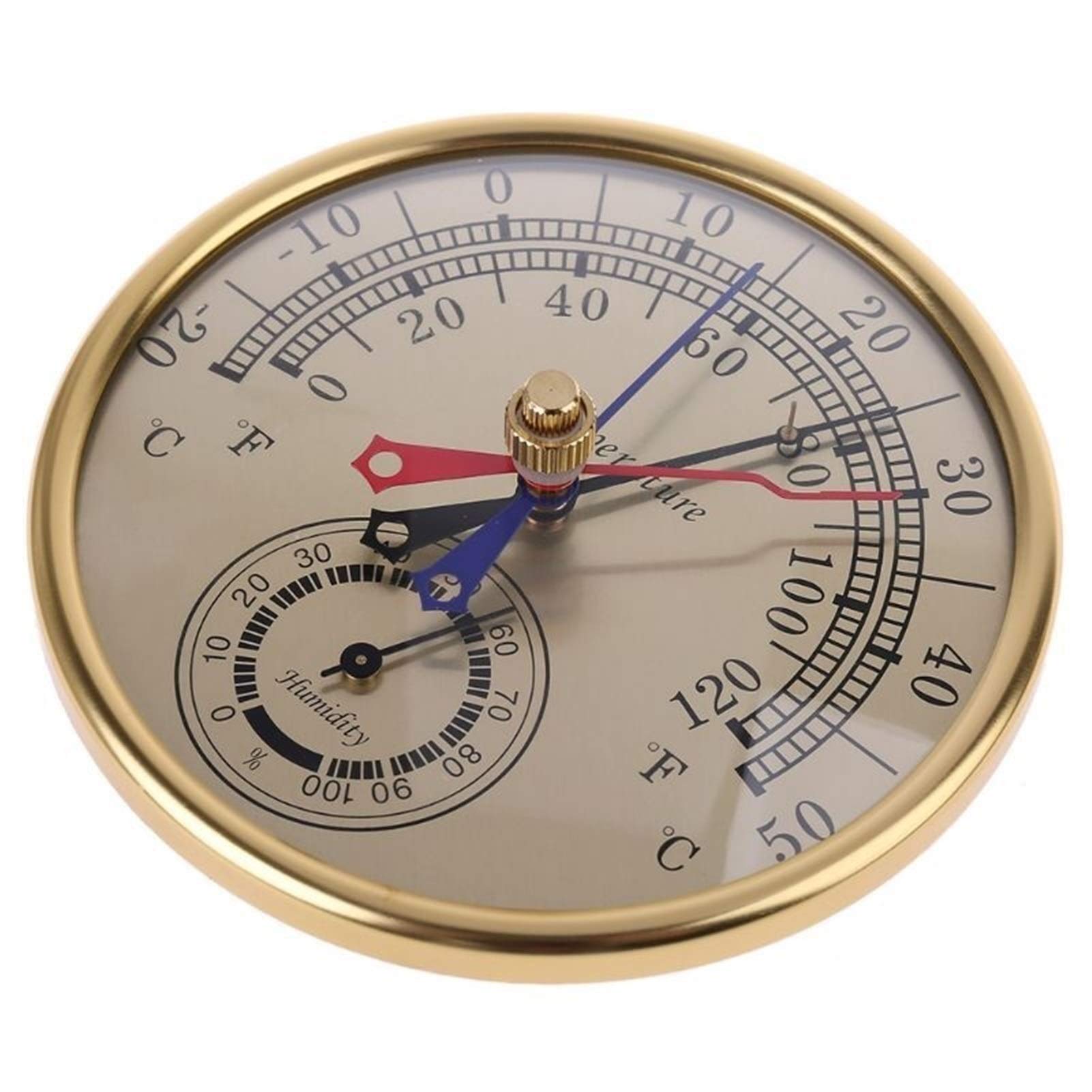 Thermomètre Hygromètre Pas de Batterie Min Max Thermomètre Hygromètre Murge Mural Hang Analog intérieure d'intérieur Anti-Pluie température humidité Thermomètres Hygromètres