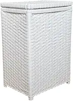 Cesto De Roupa Fibra Sintética Roupeiro 40x25x55 Branco