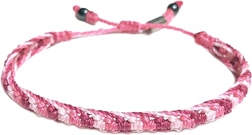 Vista 120 de Rumi Sumaq Pulseras con lazo de bandera del orgullo y el país, macramé tejida anudada a mano, cola de pez y trenzada, pulseras unisex ajustables