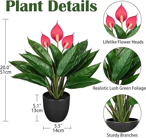 Miniatura 7 de 13.8 Inch Fake Monstera Potted Plant, Artificial Succulent Plants in Ceramic Pot Faux Tropical Plant for Indoor Outdoor Home Office Tabletop Shelf