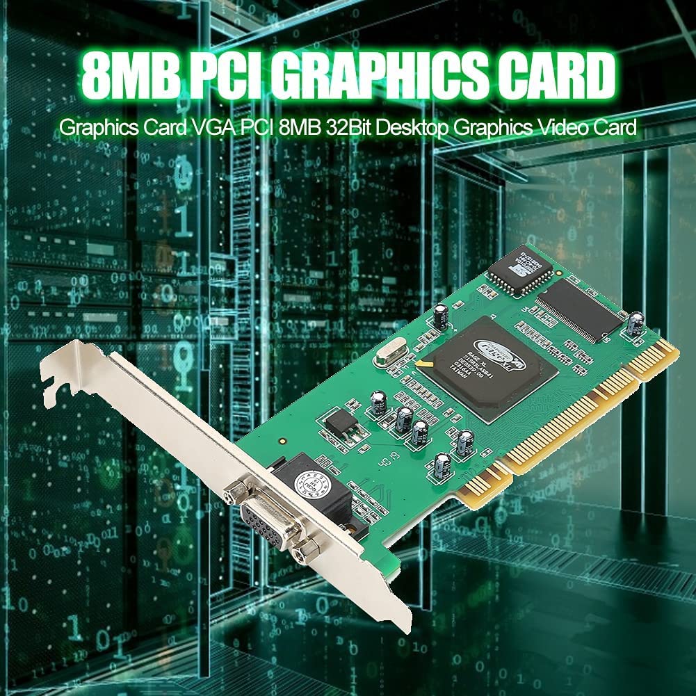 Scheda Grafica VGA PCI 8MB 32-bit - Compatibile Multi-display, Per
