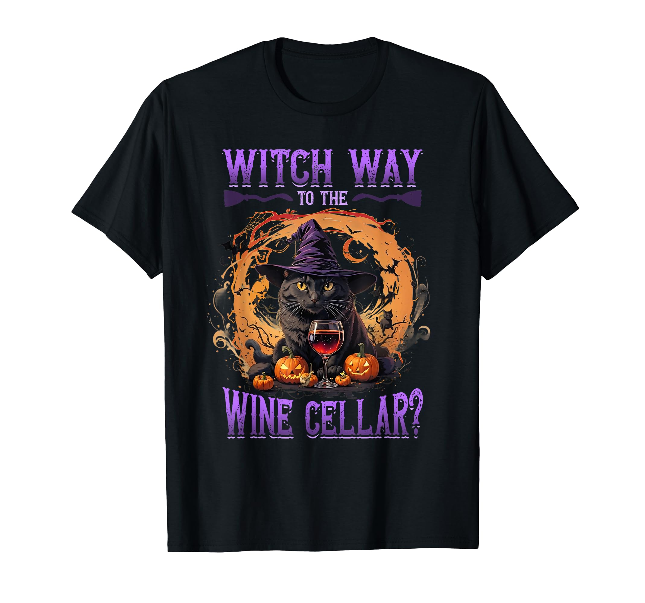 Witch Way to the Wine Cellar? Trick or Wine T-Shirt